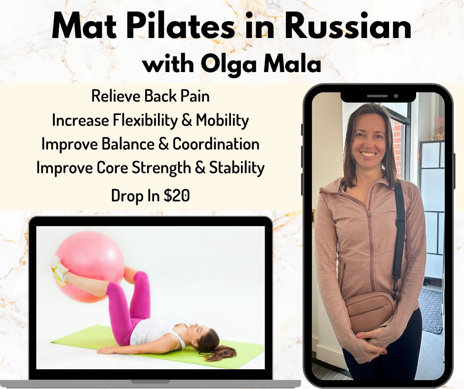 Pilates in Russian at Rasa Flow Yoga with Olga Mala