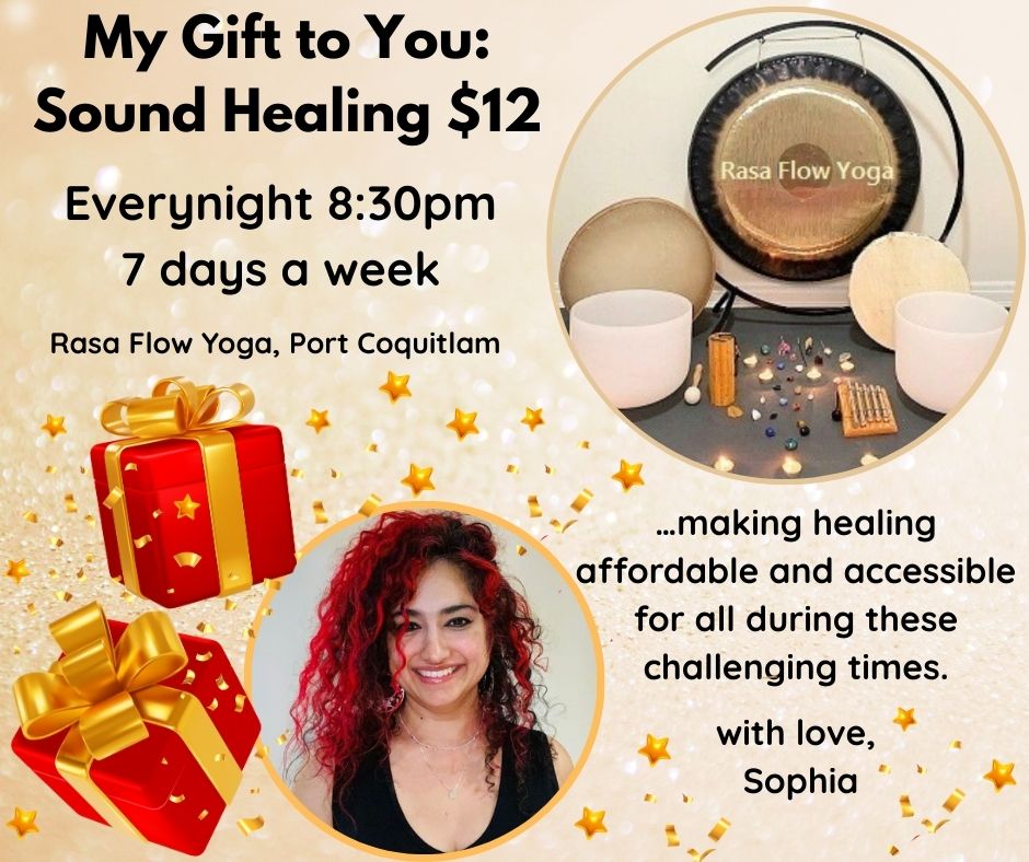 Sound Healing at Rasa Flow Yoga Gift $12