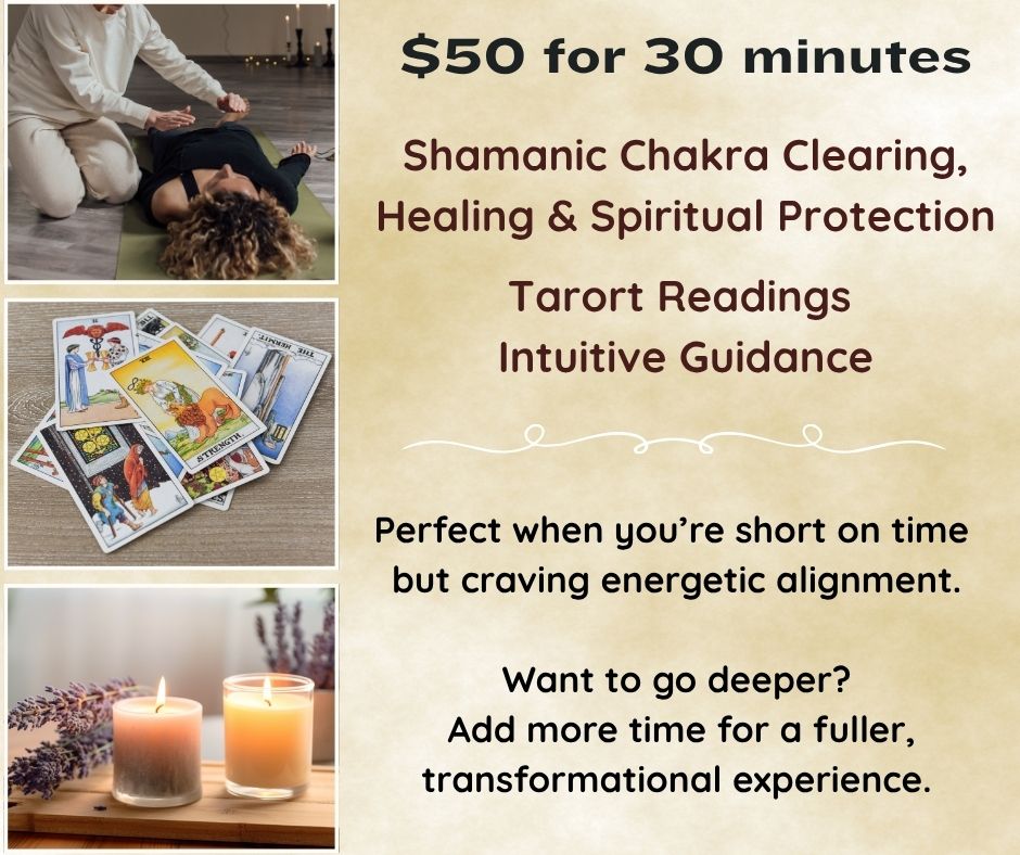 Shamanic Healing, Chakra Clearing, Spiritual Protection, Tarot Intuitive Guidance at Rasa Flow Yoga