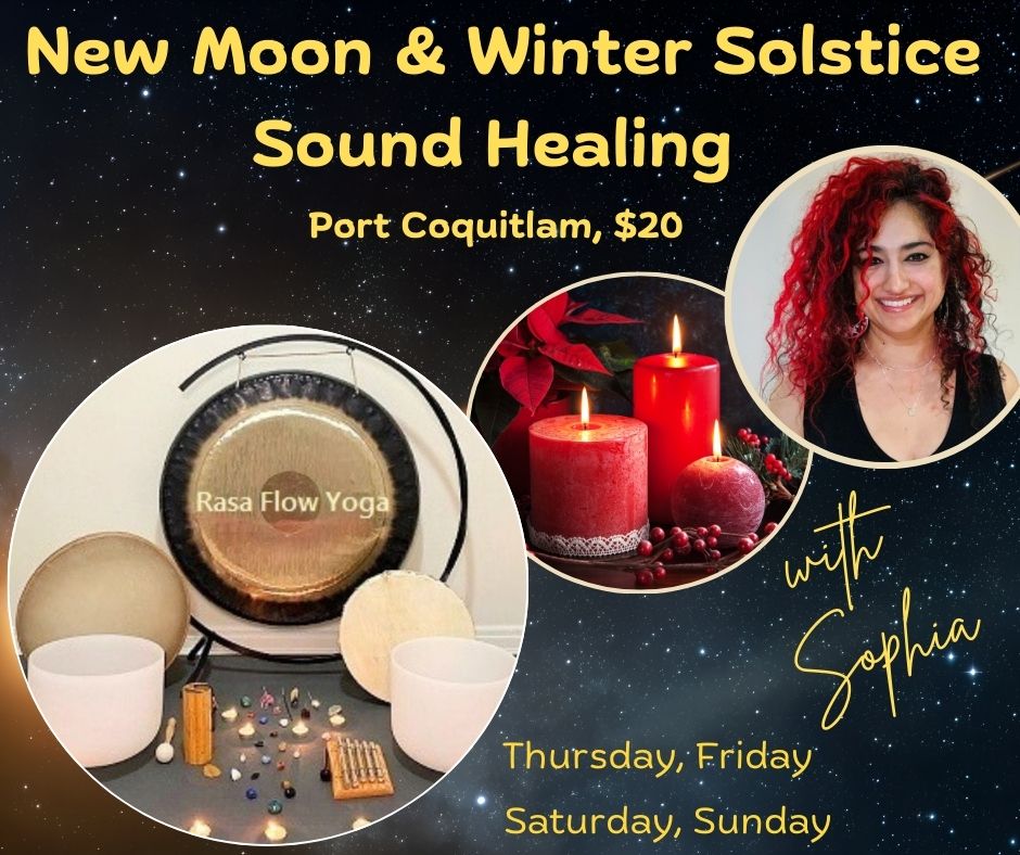 New Moon & Winter Solstice Sound Healing at Rasa Flow Yoga