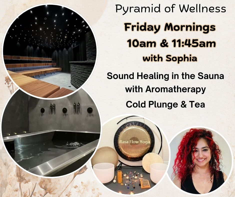 Sound Healing in the Sauna at Pyramid of Wellness with Sophia