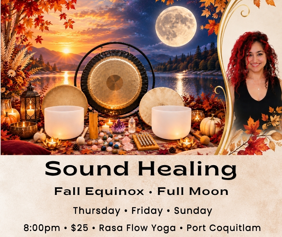 Fall Equinox Full Moon Sound Healing with Sophia at Rasa Flow Yoga