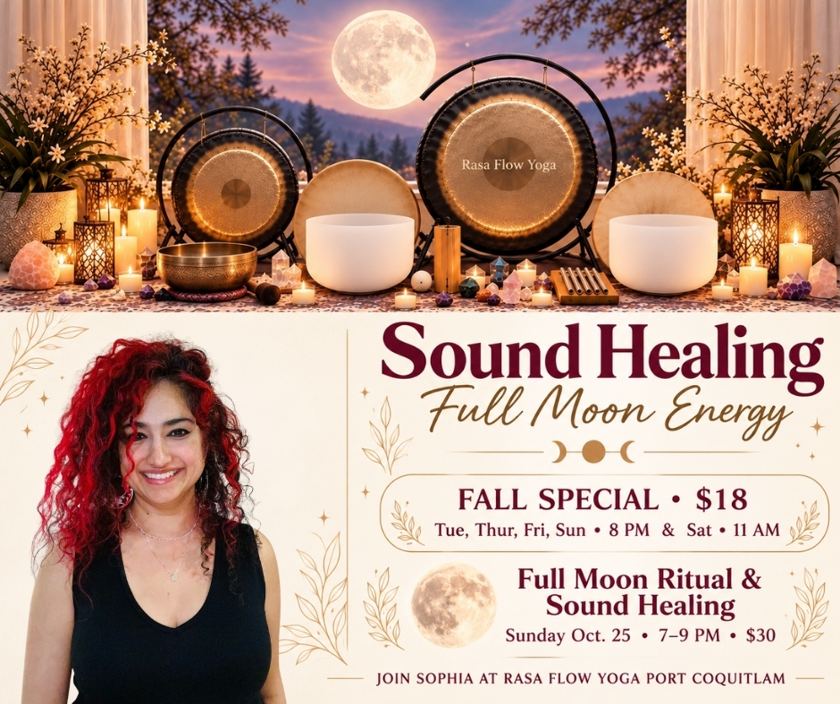Sound Healing Fall Special at Rasa Flow Yoga